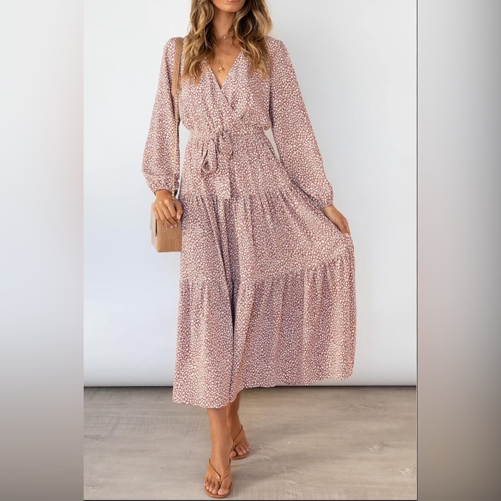 BNWOT Amazon Women’s Boho Leopard Dress